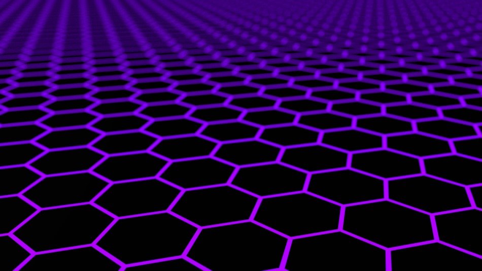 purple cells on a black background