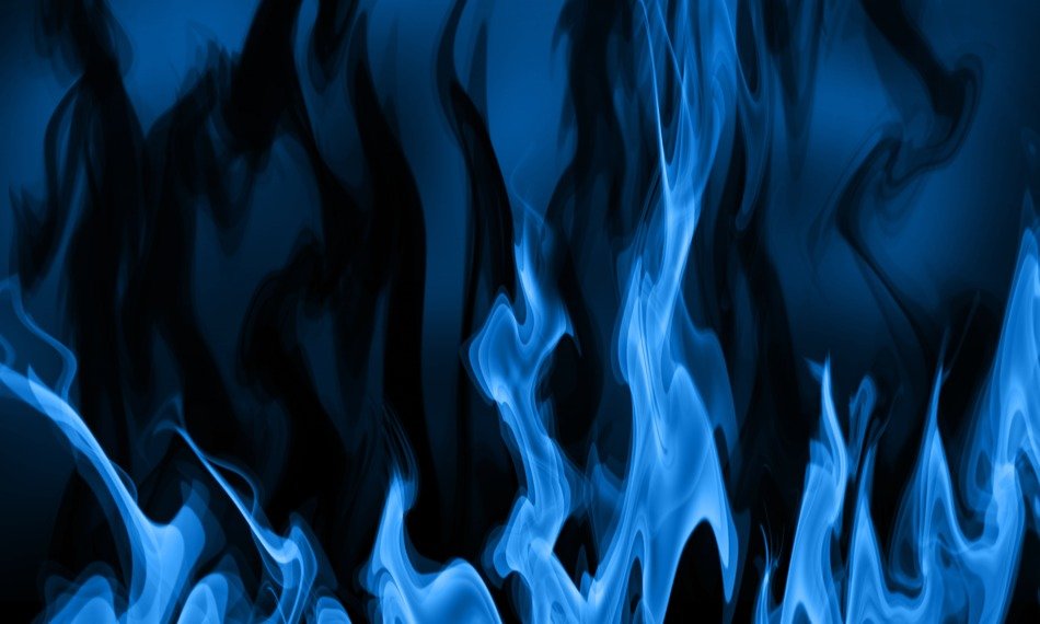 Smoke Flame Abstract Blue