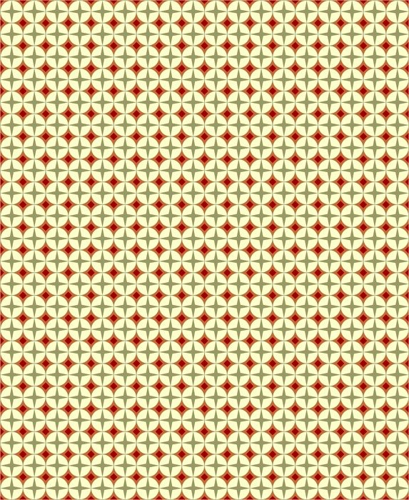 yellow background with red dots