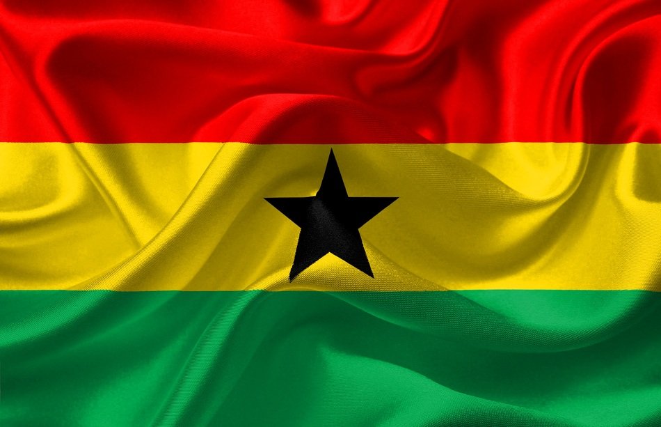 Flag Ghana Red Yellow Green