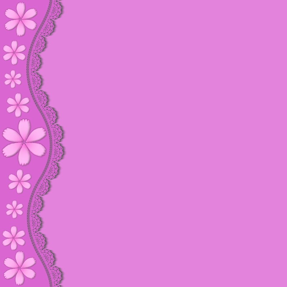 The Background Pink Flowers Lace