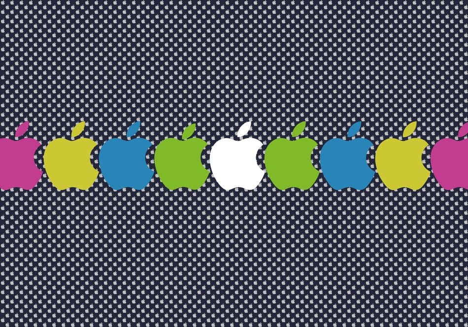 Apple Logo Minimalist Background