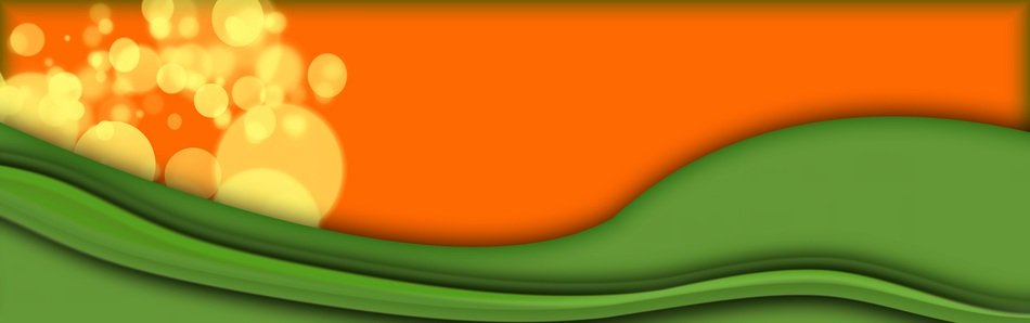 banner with yellow-green background and yellow balloons