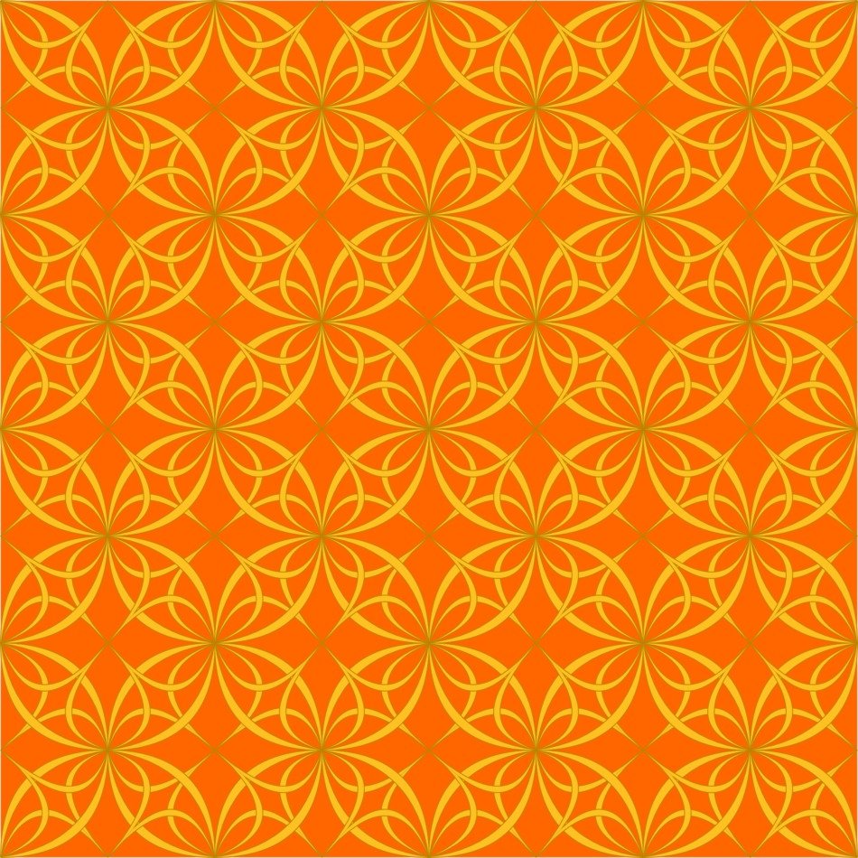 Wallpaper Orange Seamless Circle
