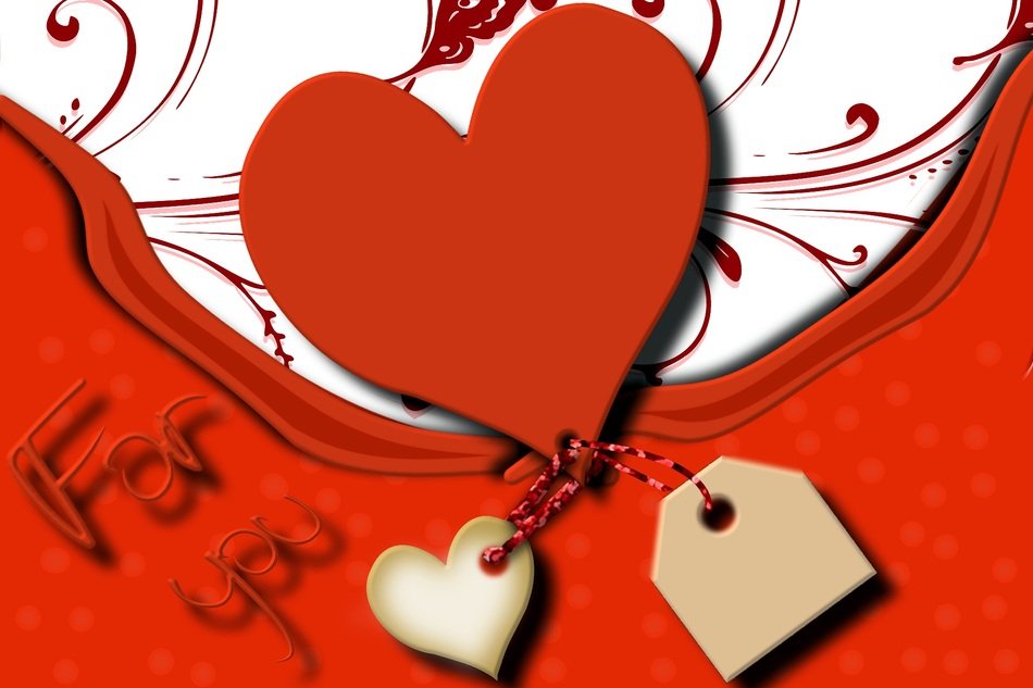 Heart Love Background Red