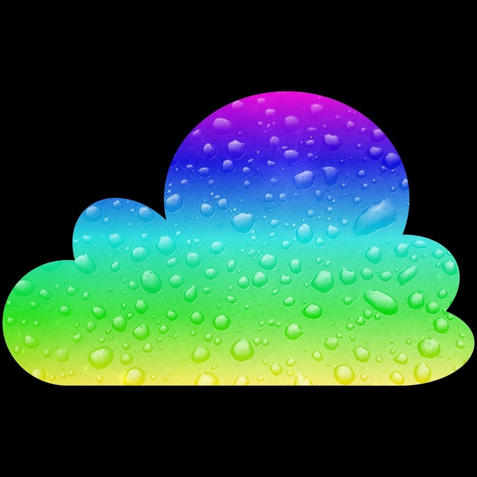 Cloud Rainbow Colors Funny