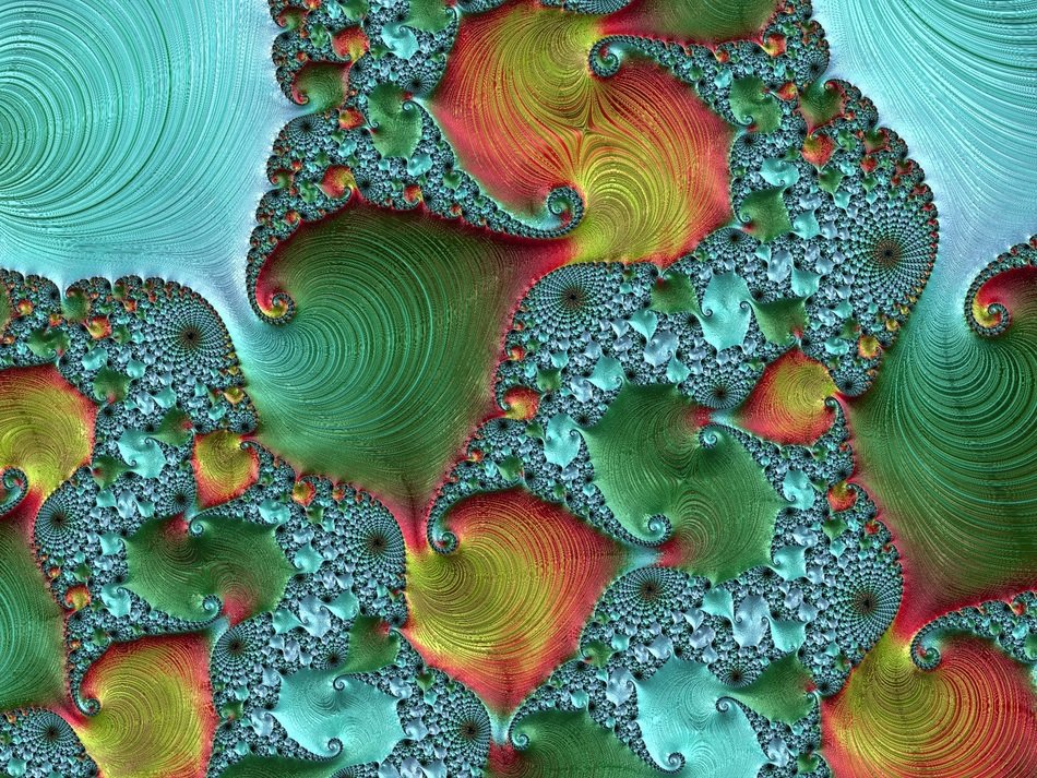 Fractal Art Colorful Pattern