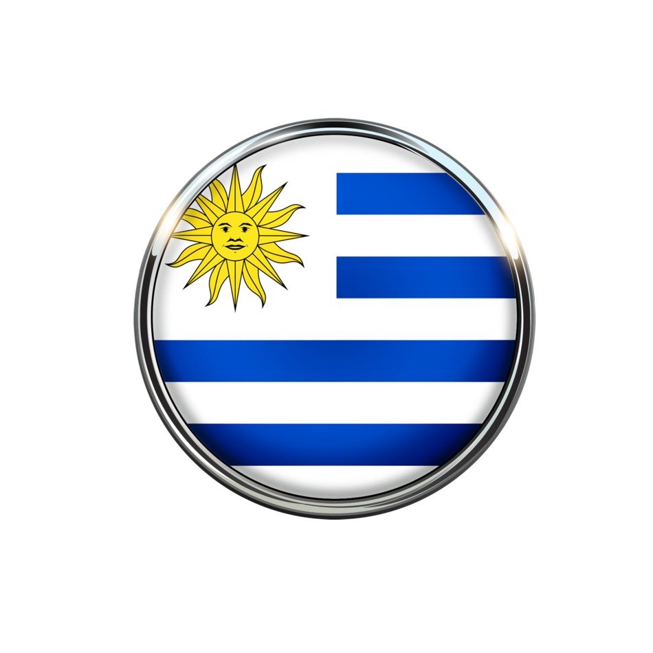 Uruguay Flag Circle America Sun