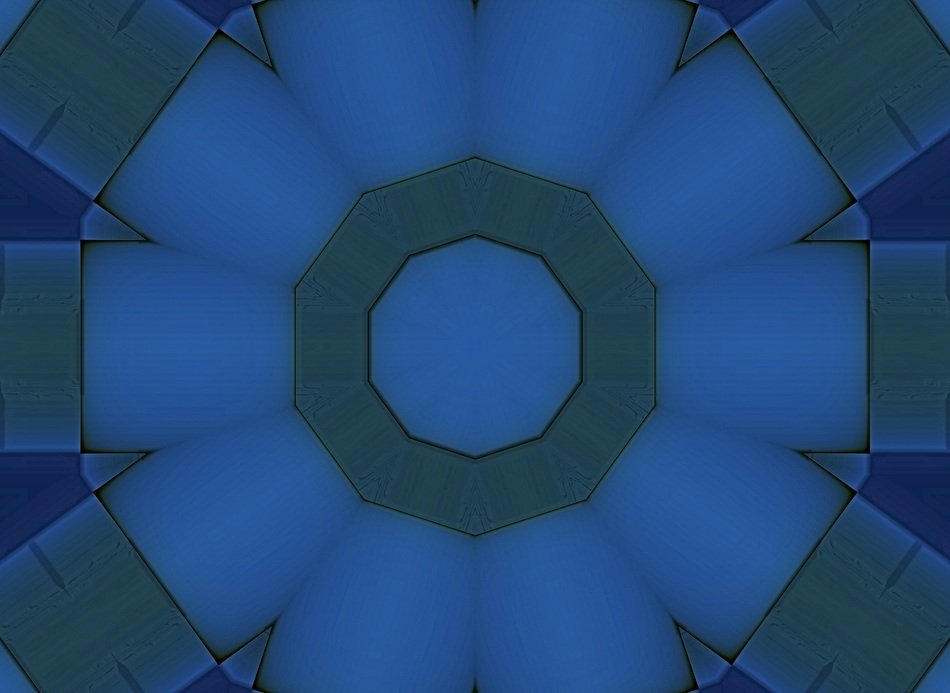 wallpaper with mystical blue pattern