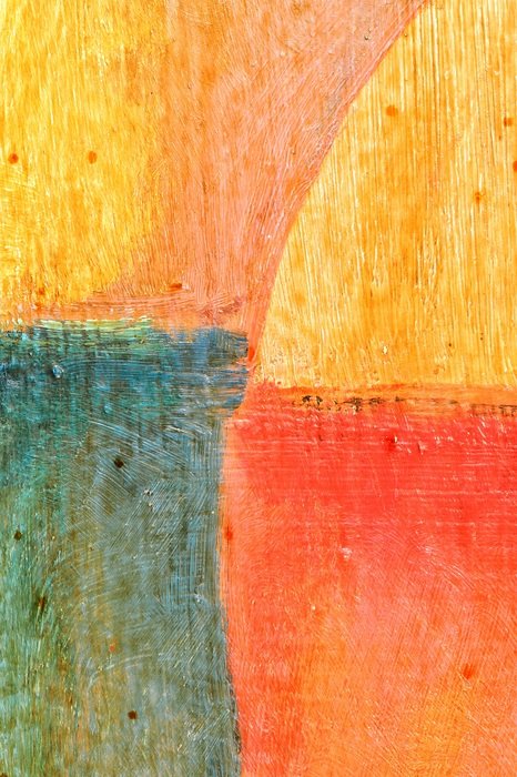 blue orange wall