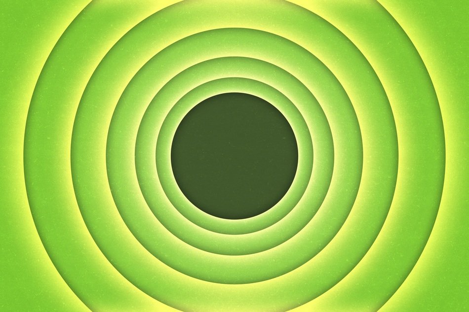 background with green bullseye