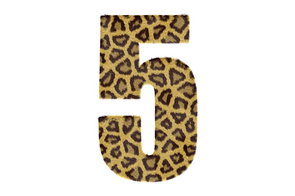 Five Number Pattern Texture