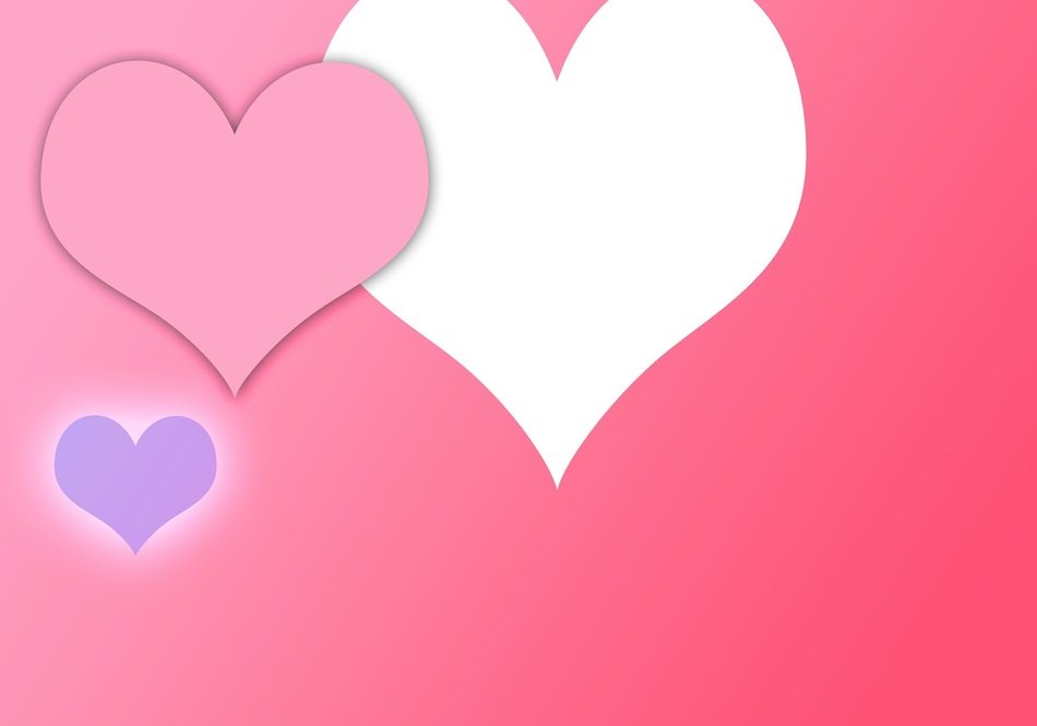 Love Heart Shapes Background