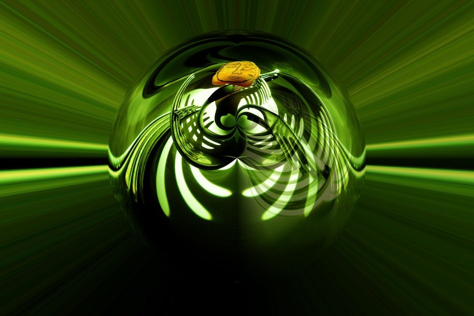 Abstract Art Green Modern Art