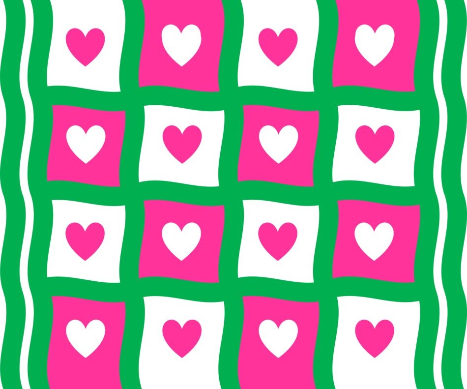 Pink Hearts Valentine Love