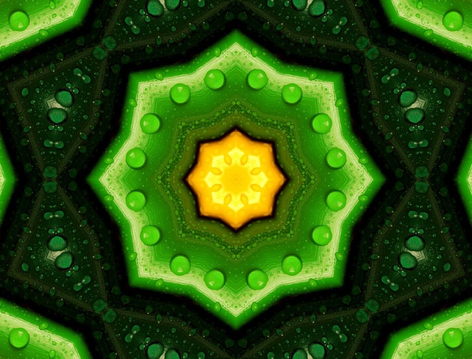 Star Background Design Green