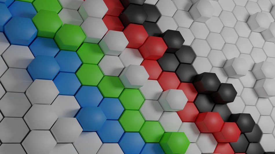 Hexagonal Wallpaper Random