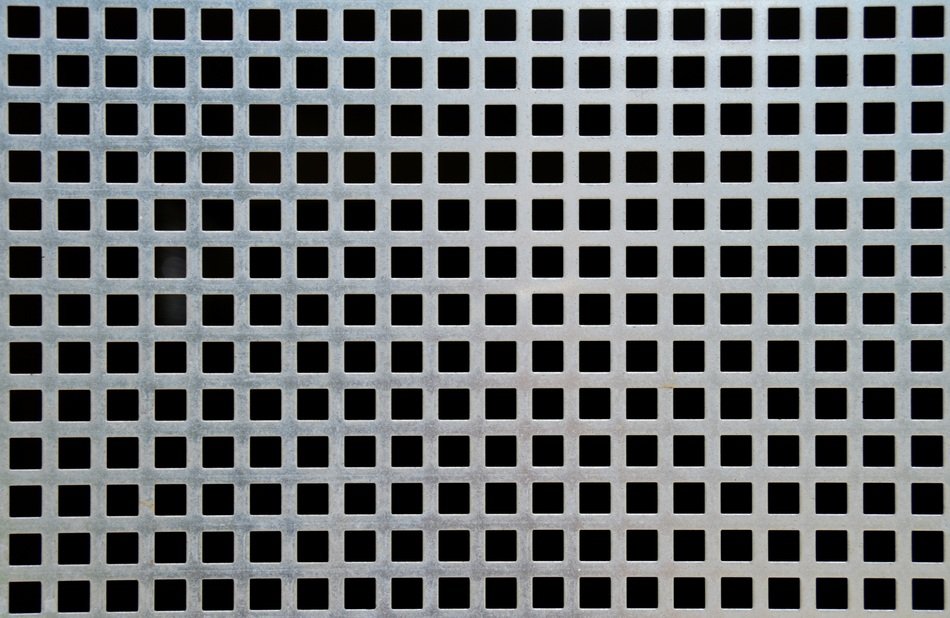Zinc Sheet Steel Grid Texture