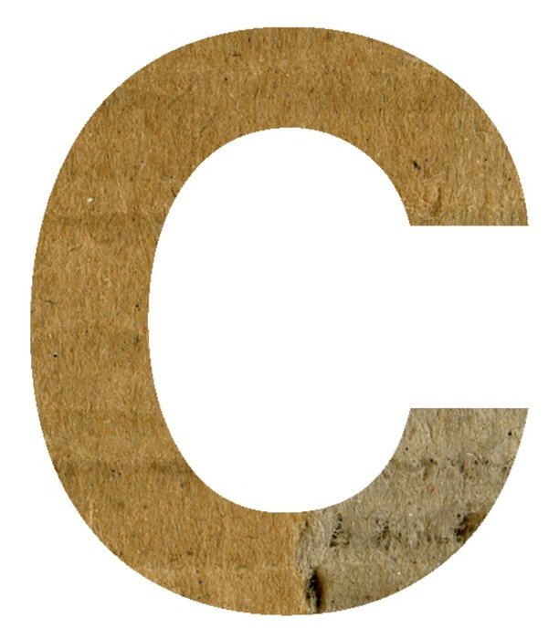 C Alphabet Letter Text