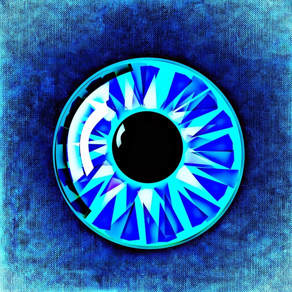 Eye Background Abstract Blue