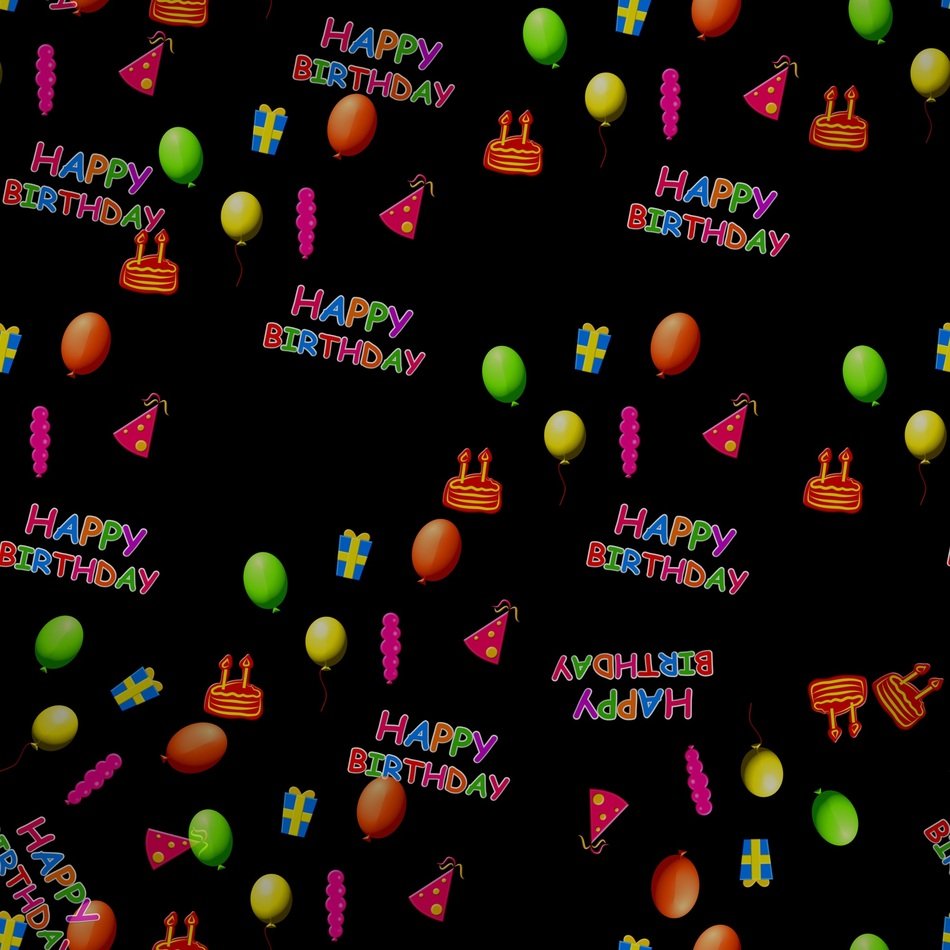 wallpaper with seamless happy birthday wishes