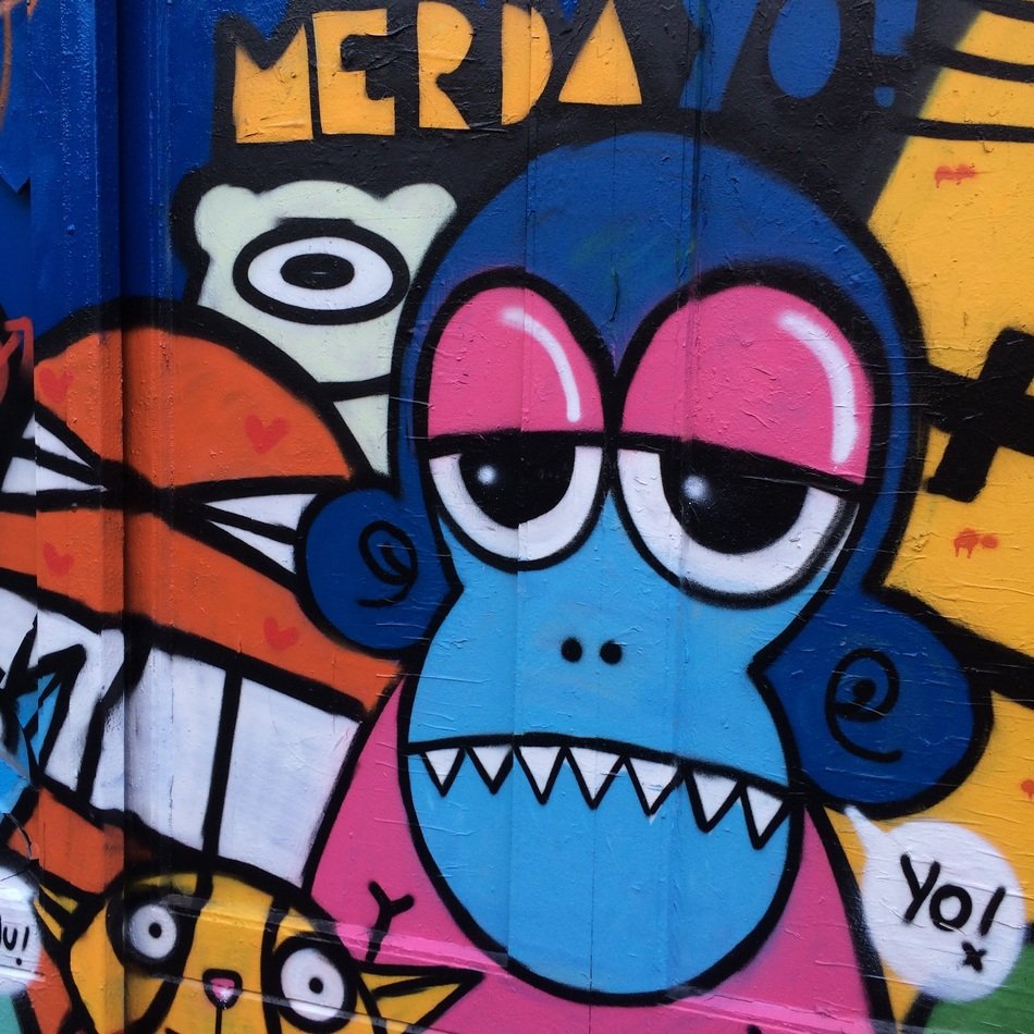 Monkey Graphic Graffiti Background
