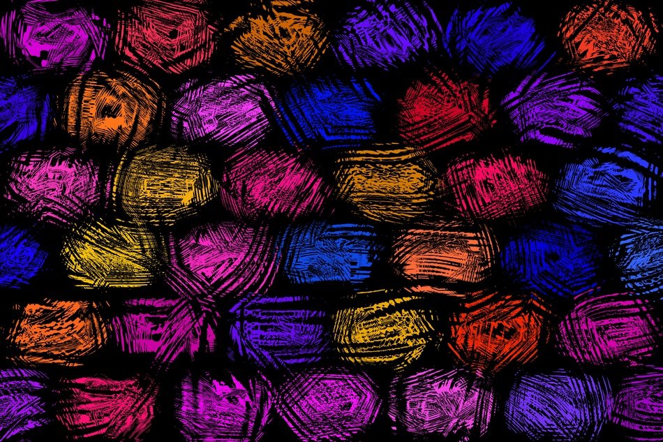 background with pink, purple, blue and yellow pattern