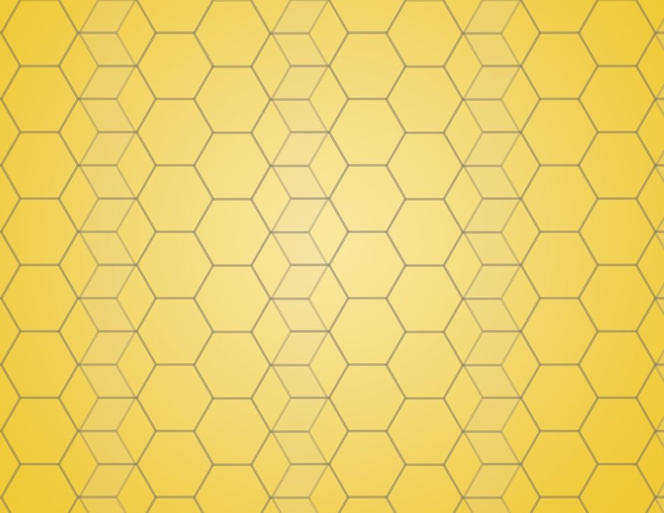 Yellow Background Hexagon
