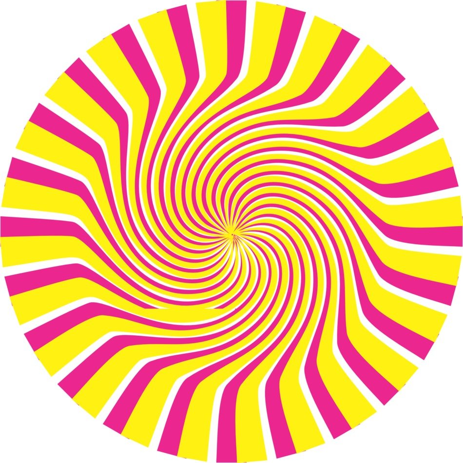 Spiral Circles Rays Background