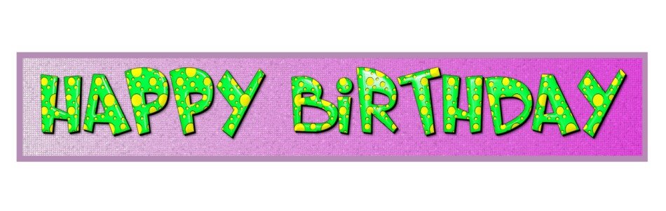 Birthday Banner The Inscription