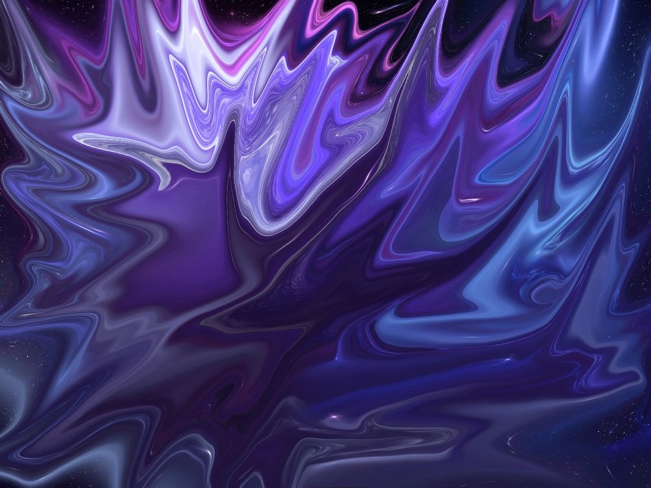 Deep Space Stars Blue Purple