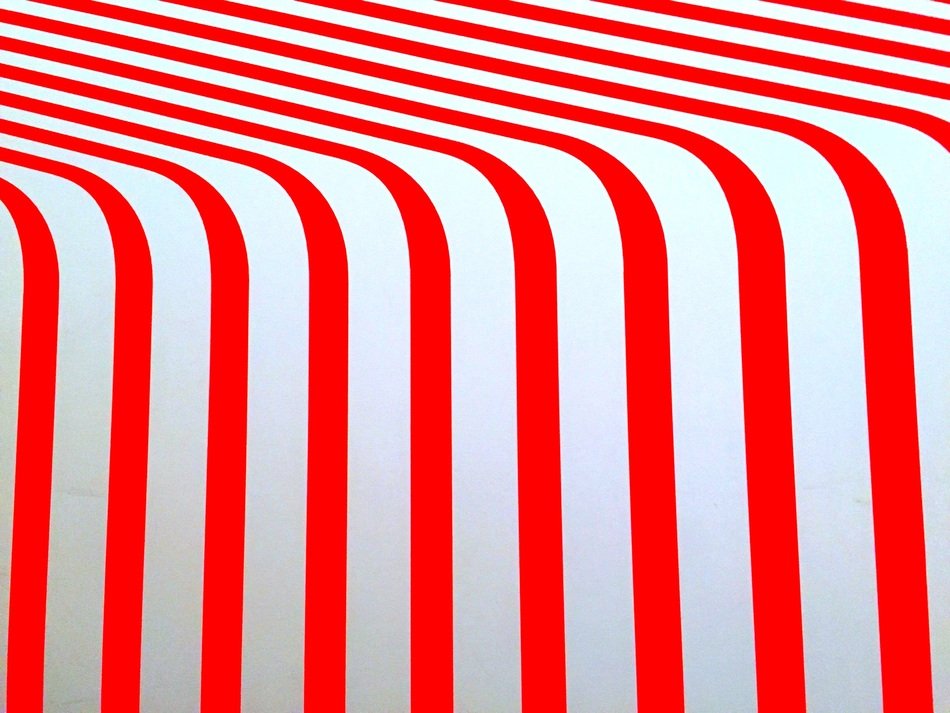 Red White Lines Geometric