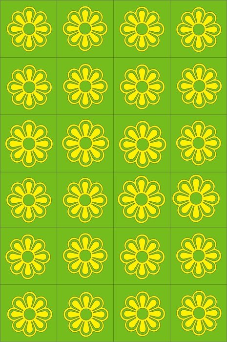 Pattern Colorful Decor Green