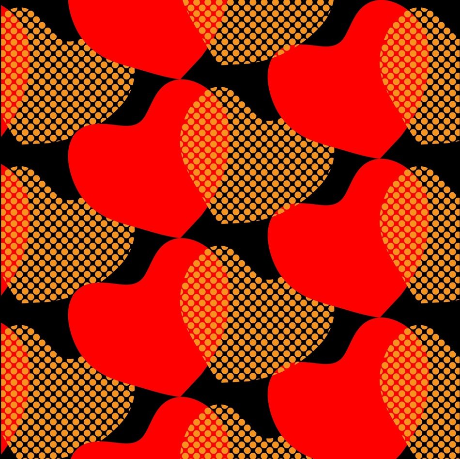 Love Hearts Shapes Pattern