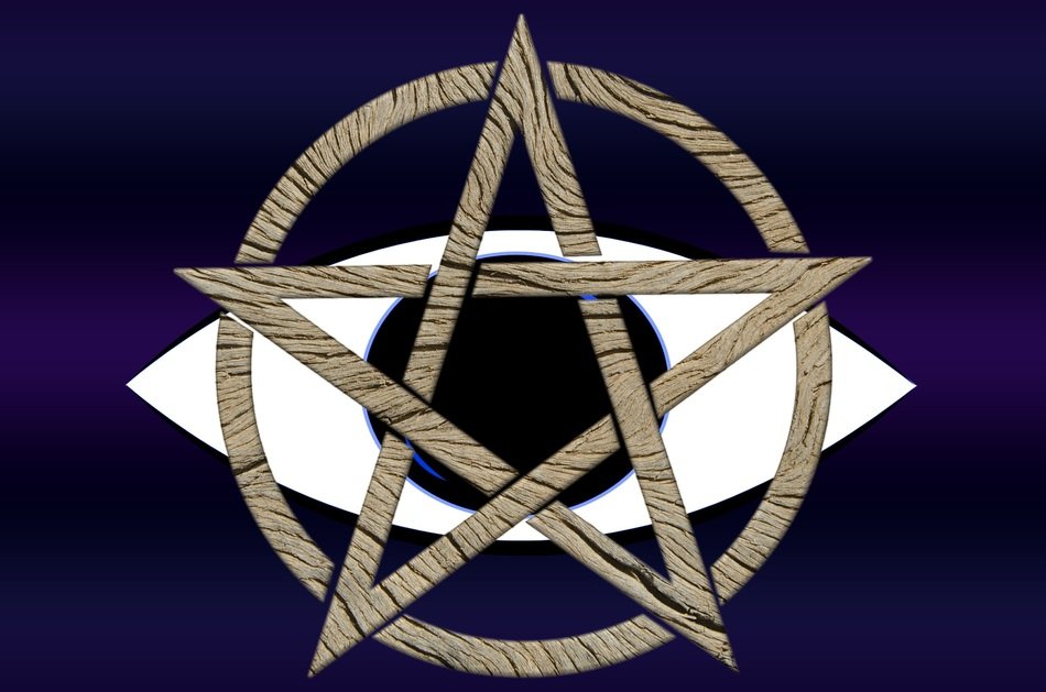 Pentagram Eye Background Magic