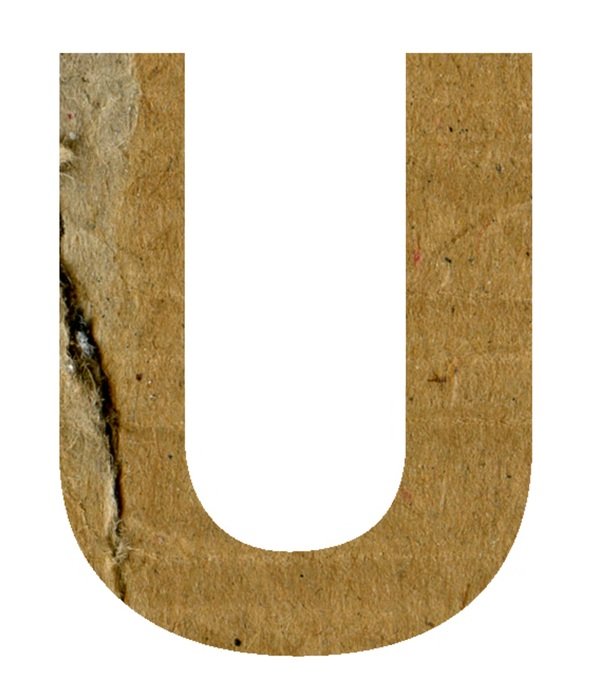 U Alphabet Letter Text