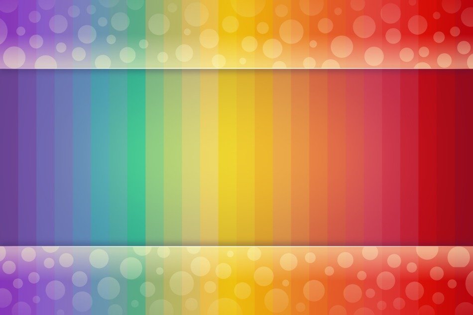 rainbow colors on the background
