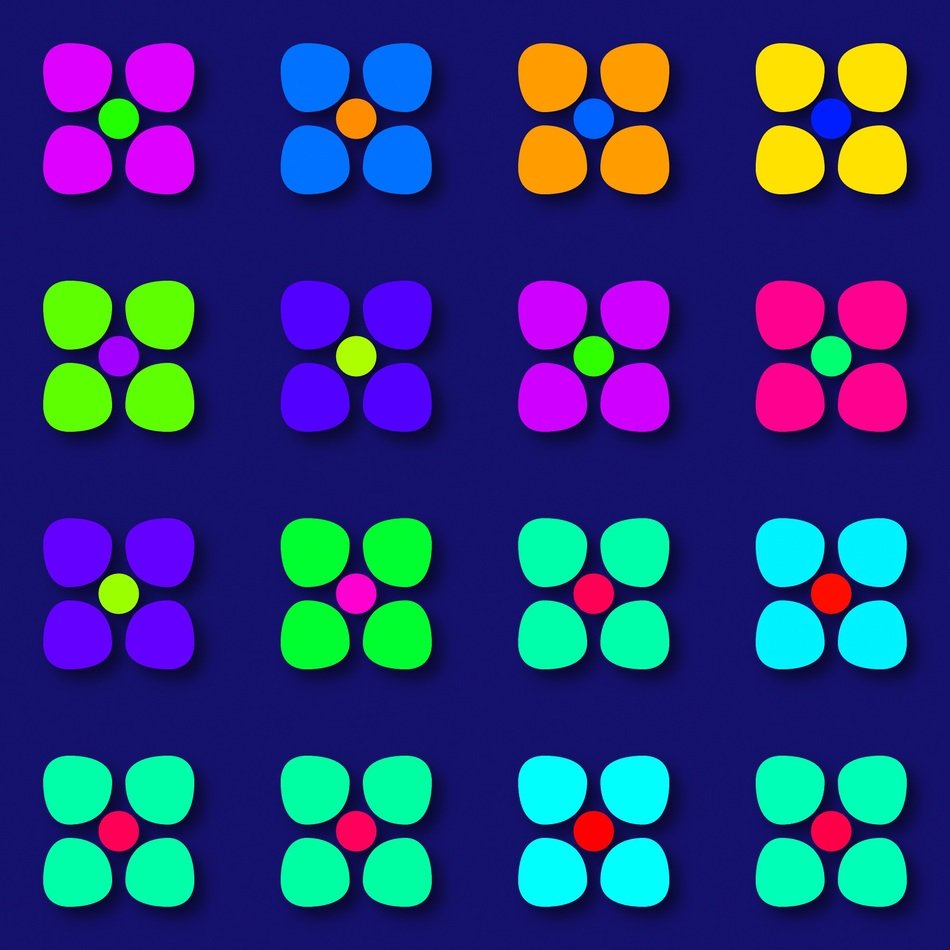 background with pretty colorful flowers