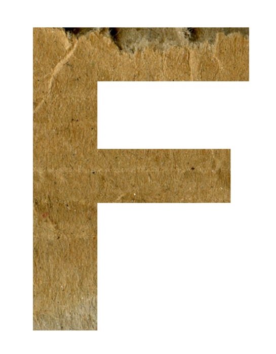 F Alphabet Letter Text