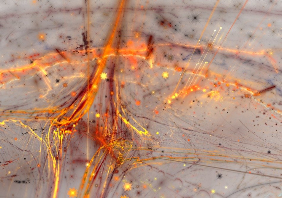 Abstract Chaos Contrast Colorful