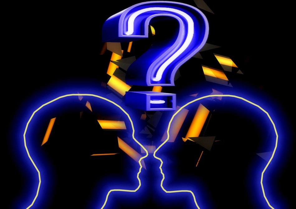 Head Question Mark Background
