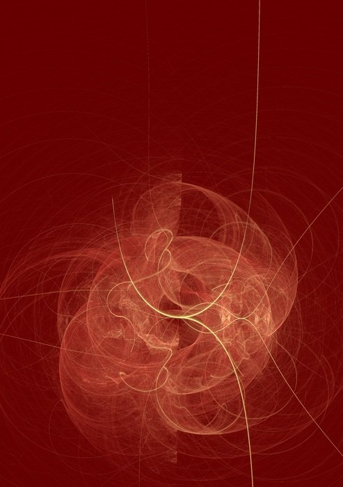 abstract illustration on red background