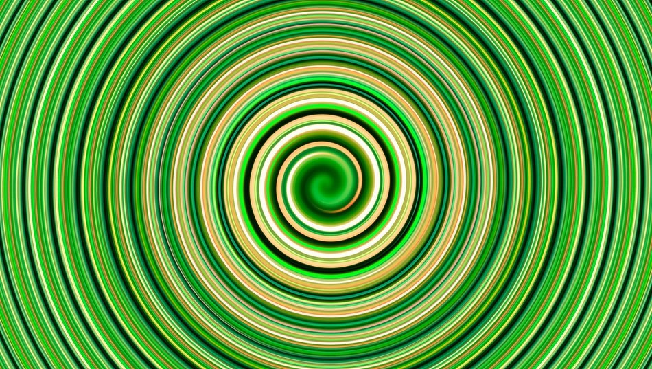 green hypnotizing pattern