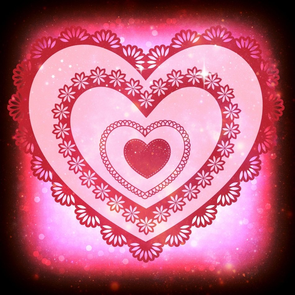 Heart Background Lace