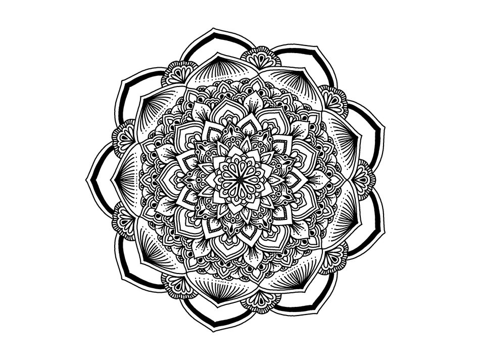 microcosm of the universe in mandala symbol