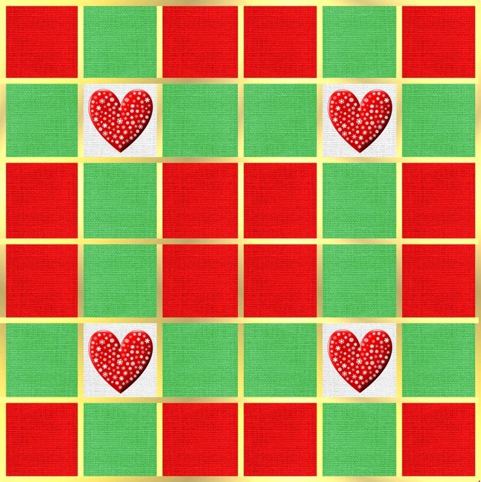 Christmas Decoration Fabric Red