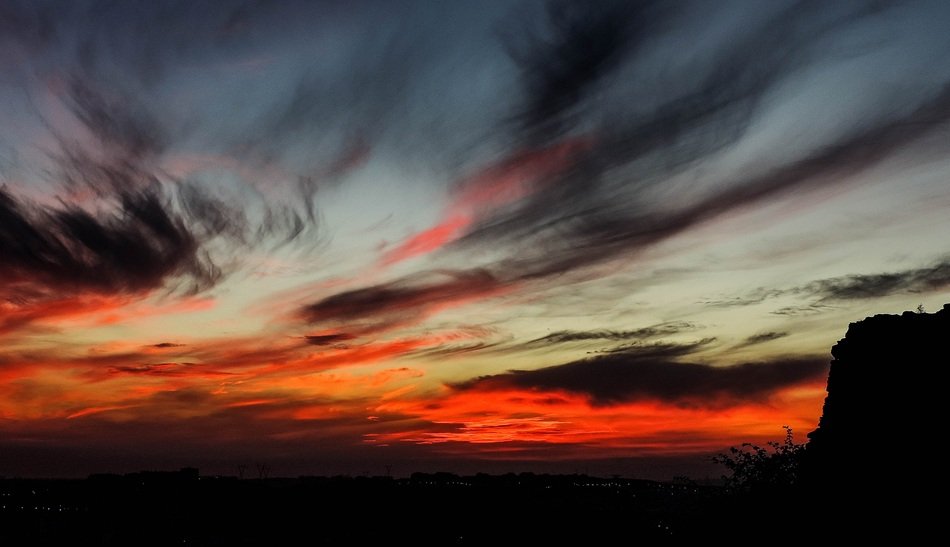 Sunset Sun Set Red Summer