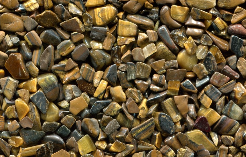 Tiger Eye Gem Drum Stone