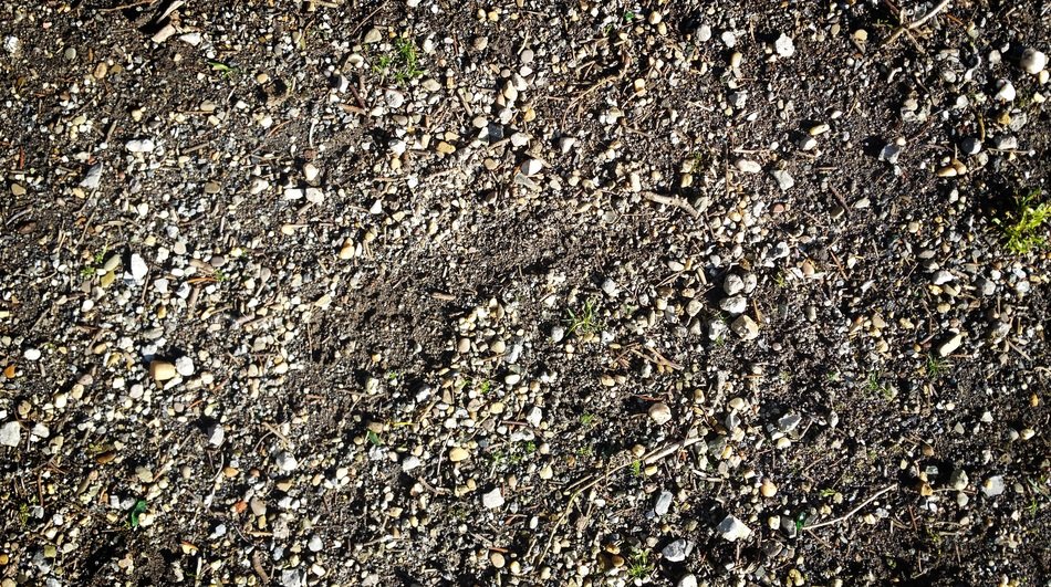 small pebbles on the ground