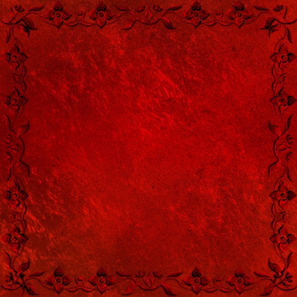Background Frame Ornaments Red